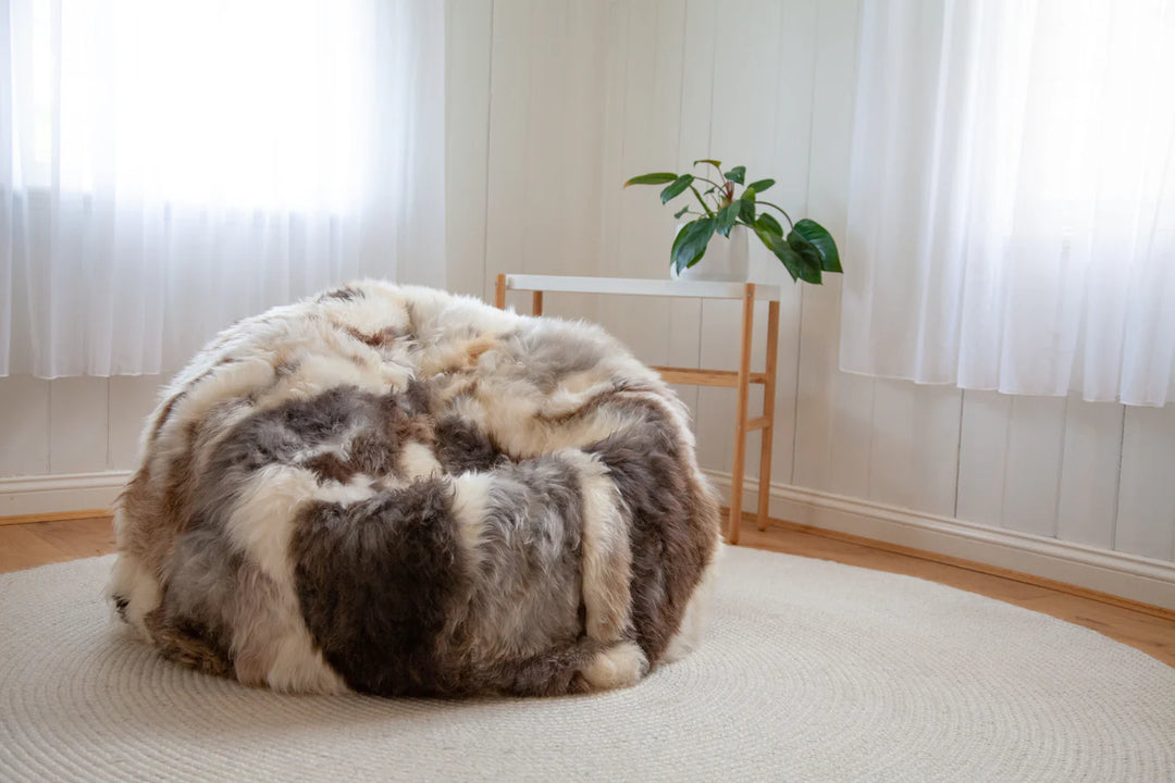 'Elowen' Sheepskin Long Wool Bean Bag
