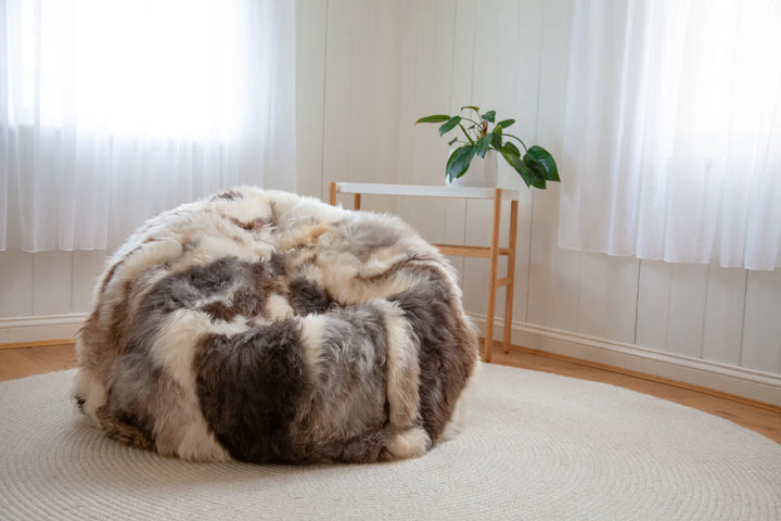 'Elowen' Sheepskin Long Wool Bean Bag