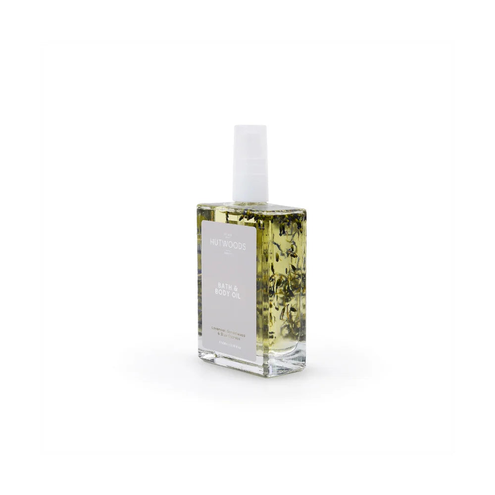 Bath & Body Oil - Lavender, Sandalwood & Blue Cypress - Hutwoods