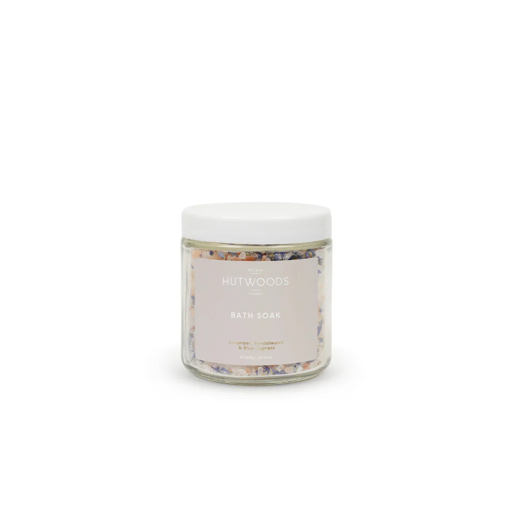 Bath Soak - Lavender, Sandalwood & Blue Cypress - Hutwoods