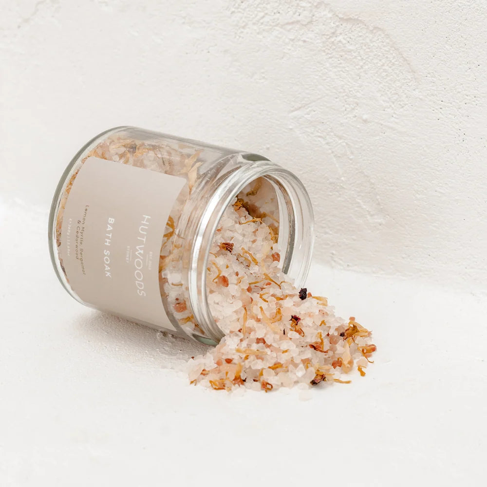 Bath Soak - Lemon Myrtle, Bergamot & Cedarwood - Hutwoods