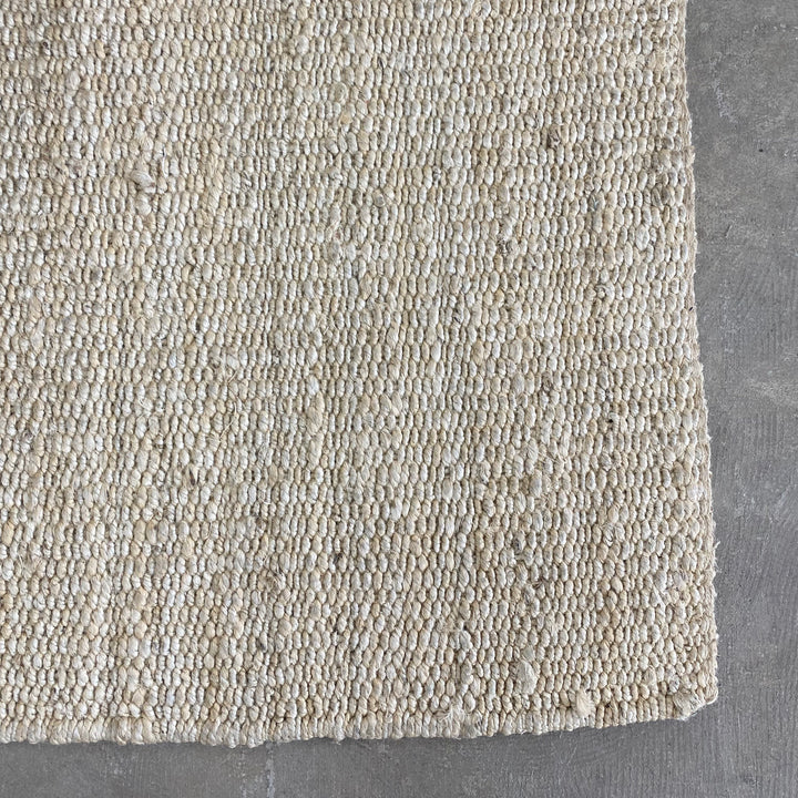 Handloomed Hemp Rug - Bleach