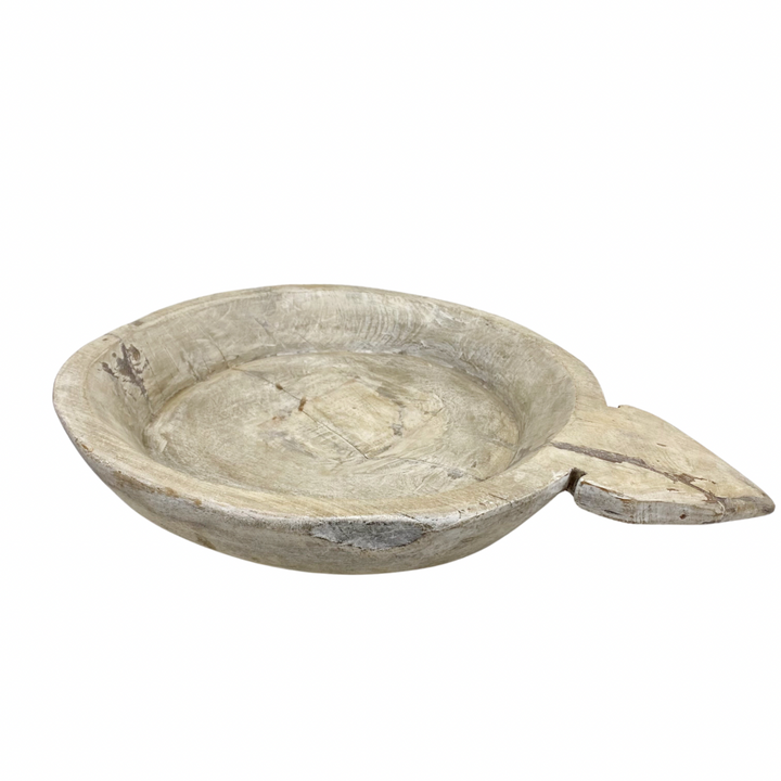 Rustic Indian Wooden Bowl (#2)