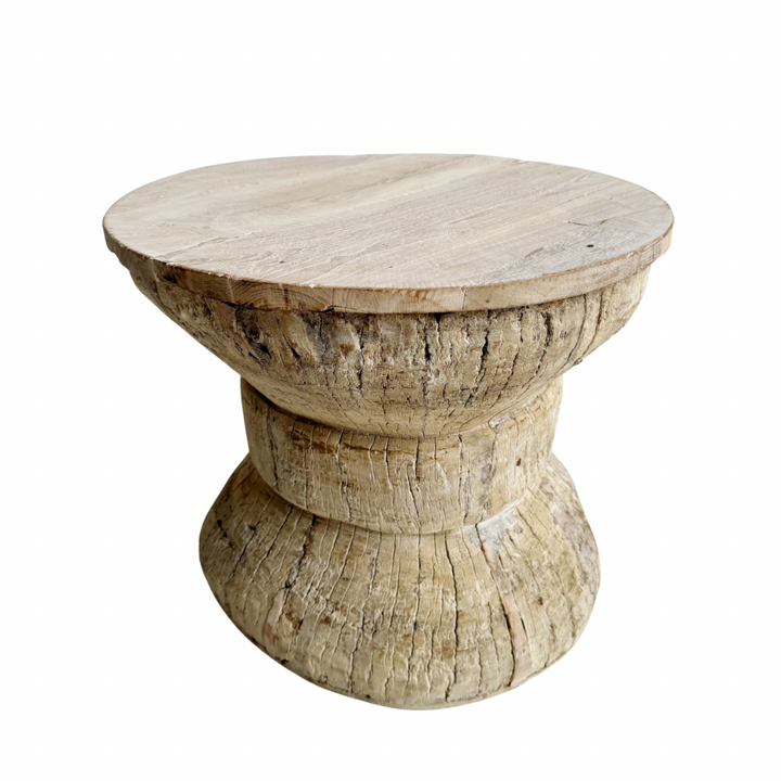 'Kyra' Vintage Indian Ukhali Stool