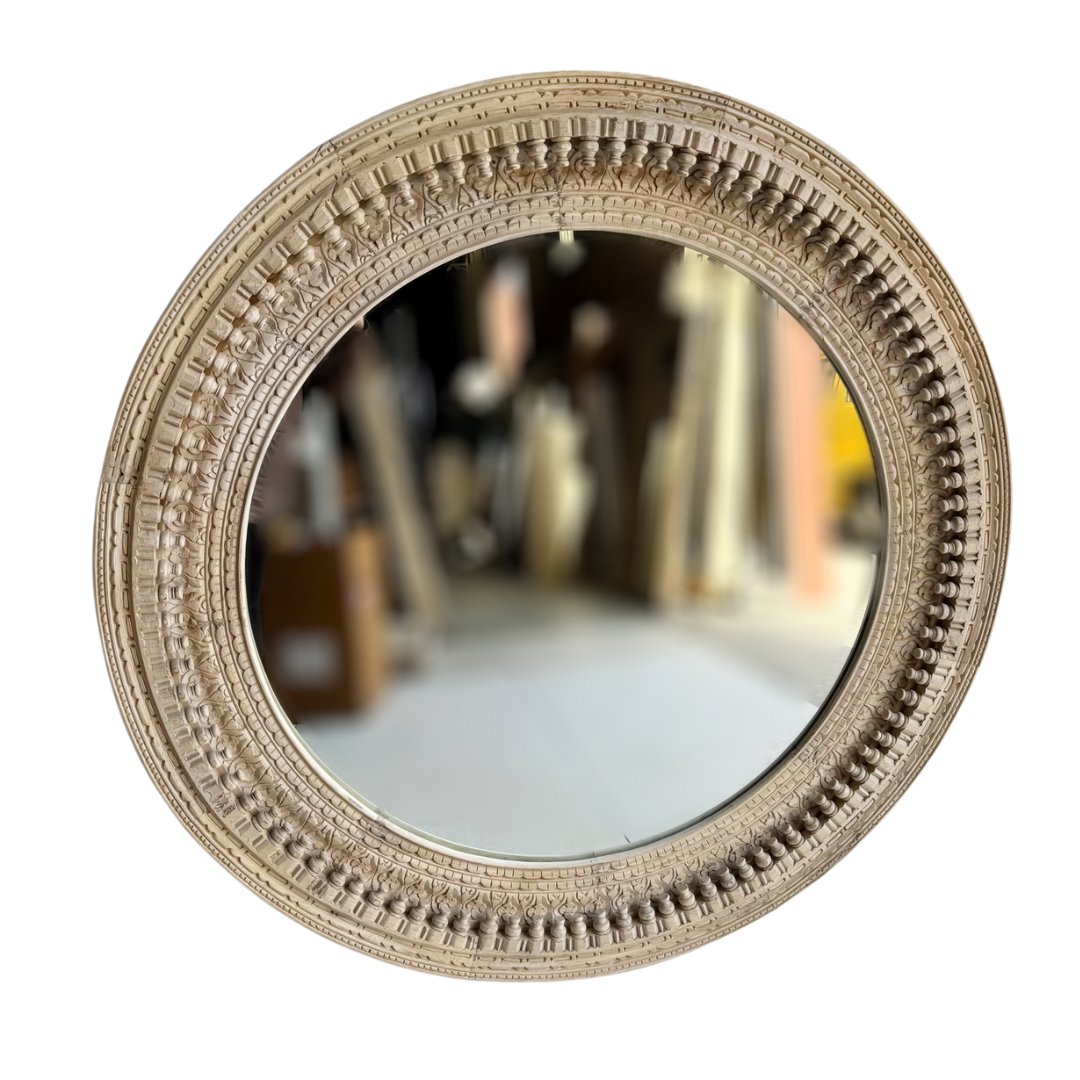 'Zahir' Indian Round Mirror