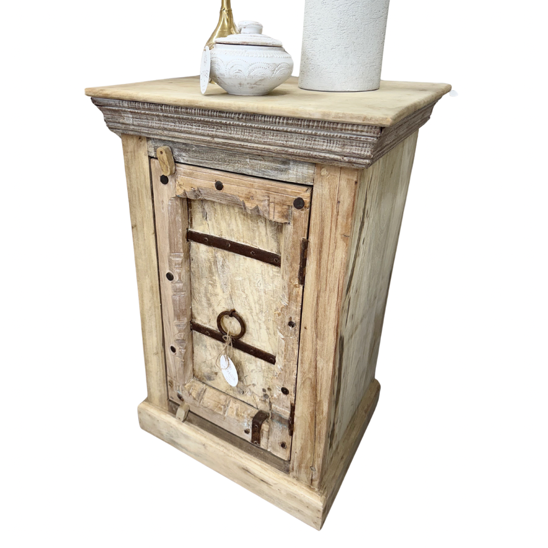 'Marina' Vintage Indian Bedside Cabinet (Individual)