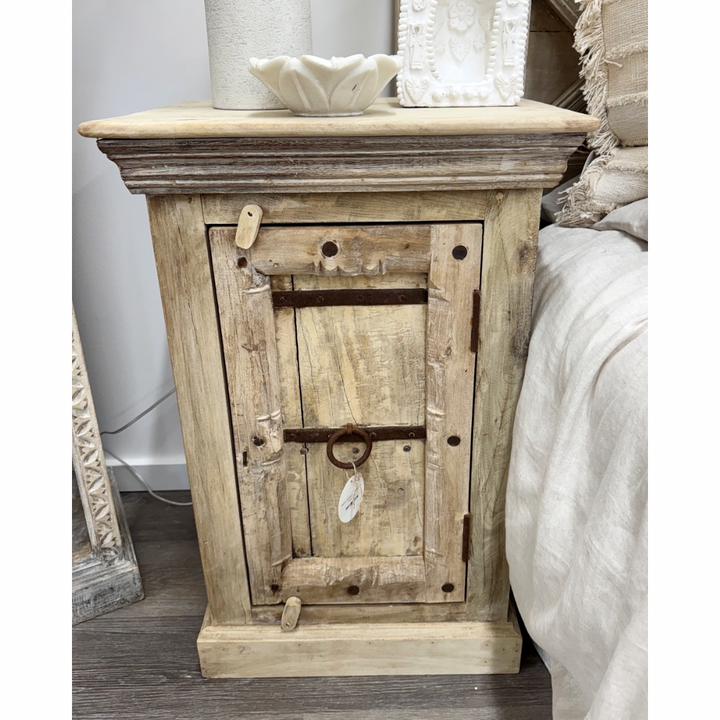 'Marina' Vintage Indian Bedside Cabinet (Individual)