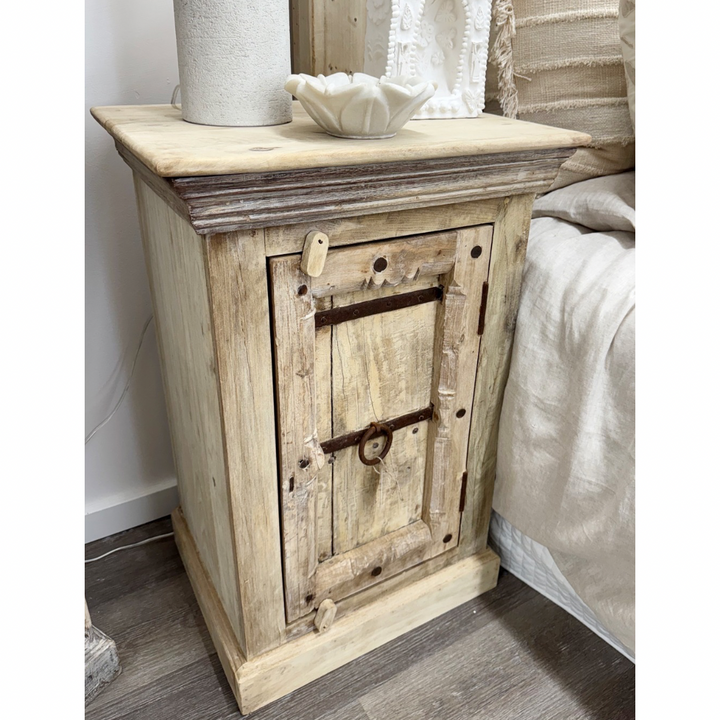 'Marina' Vintage Indian Bedside Cabinet (Individual)