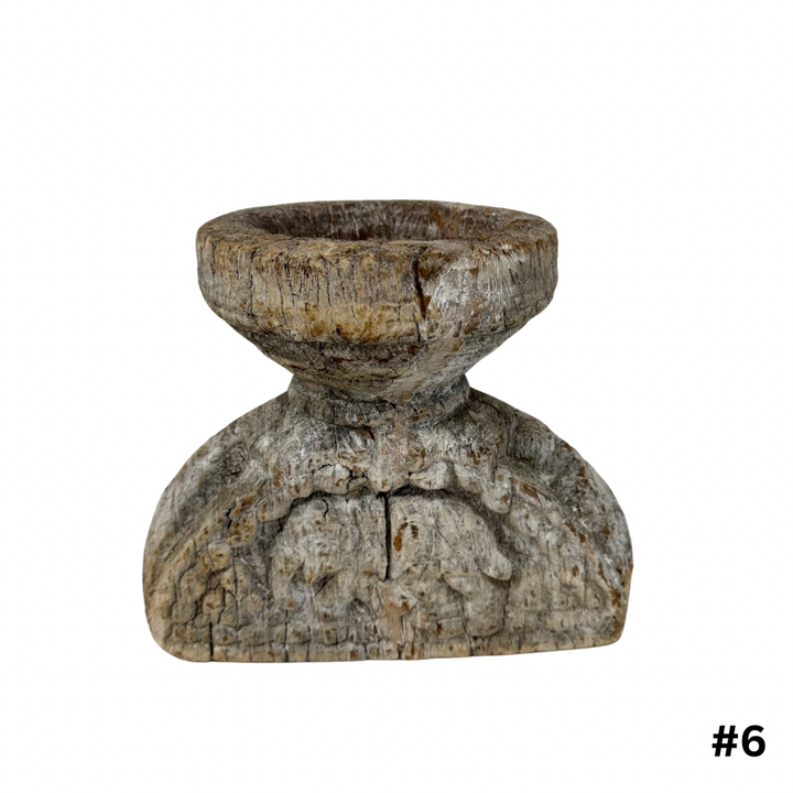 Vintage Indian Seeder Candle Stand