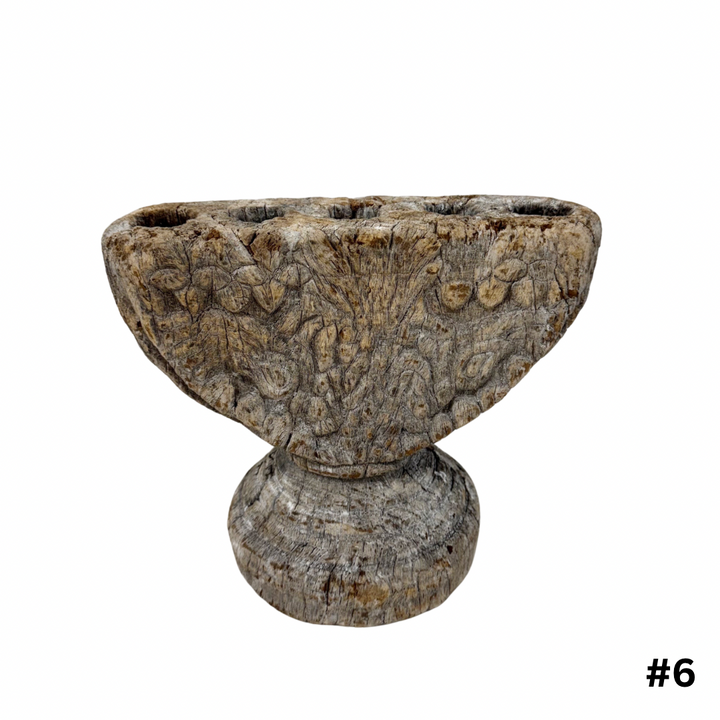 Vintage Indian Seeder Candle Stand