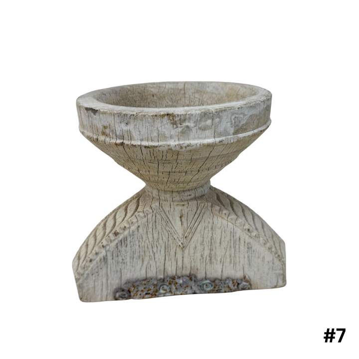 Vintage Indian Seeder Candle Stand