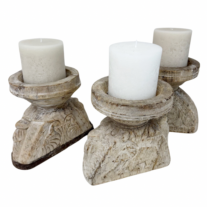 Vintage Indian Seeder Candle Stand