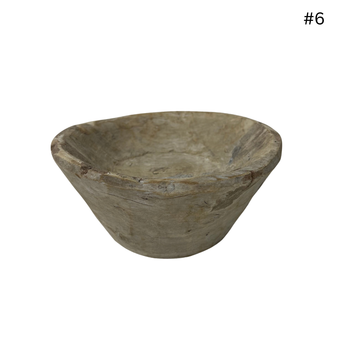Vintage Indian Wooden Bowl - Small