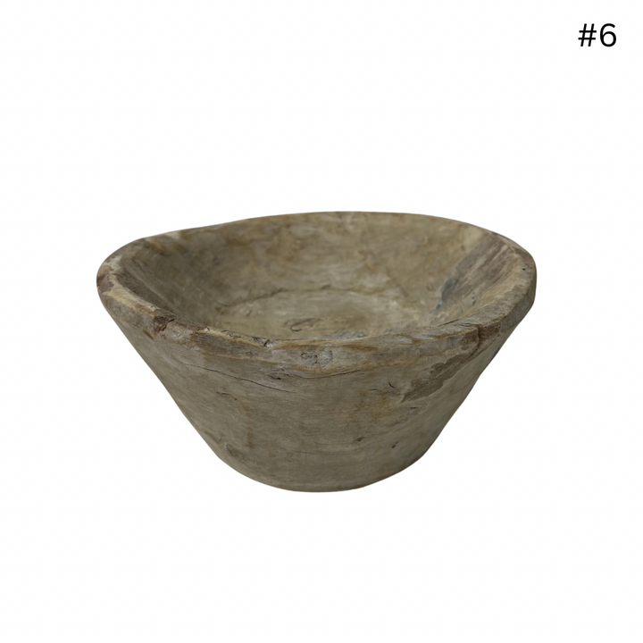 Vintage Indian Wooden Bowl - Small