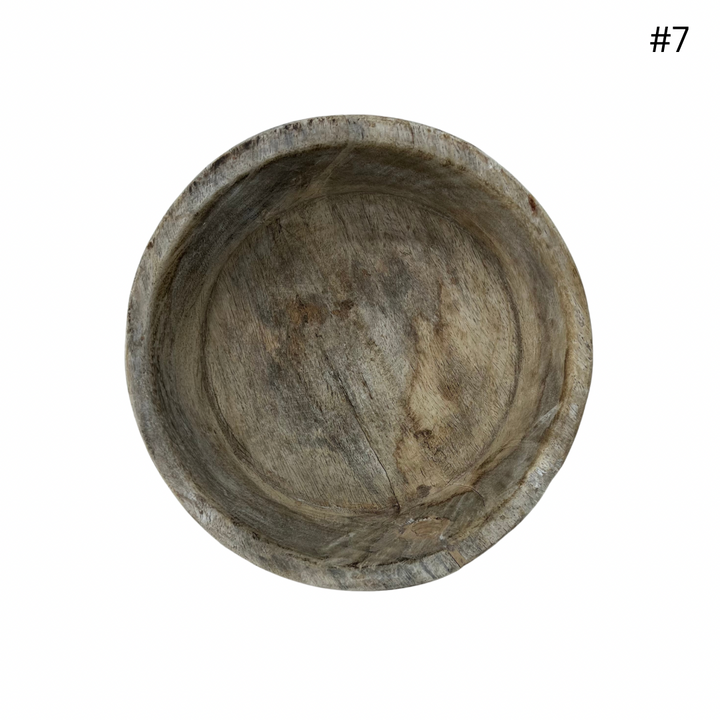 Vintage Indian Wooden Bowl - Small