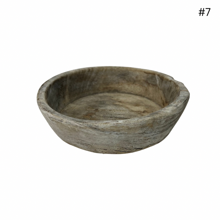 Vintage Indian Wooden Bowl - Small