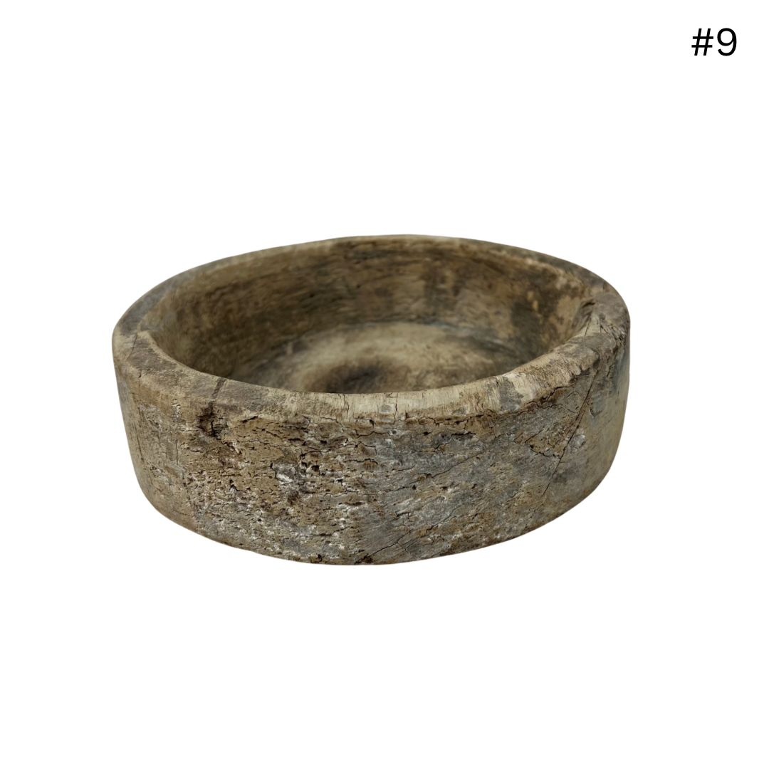 Vintage Indian Wooden Bowl - Small
