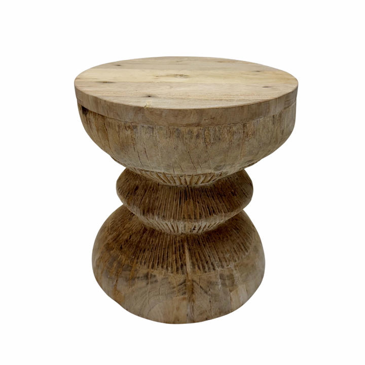 'Riva' Vintage Indian Ukhali Stool
