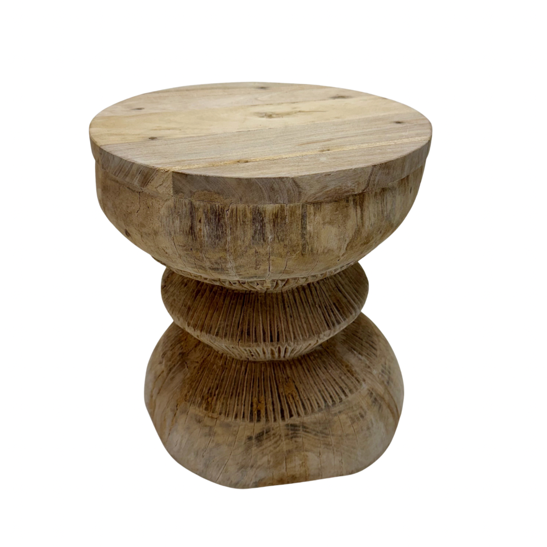 'Riva' Vintage Indian Ukhali Stool
