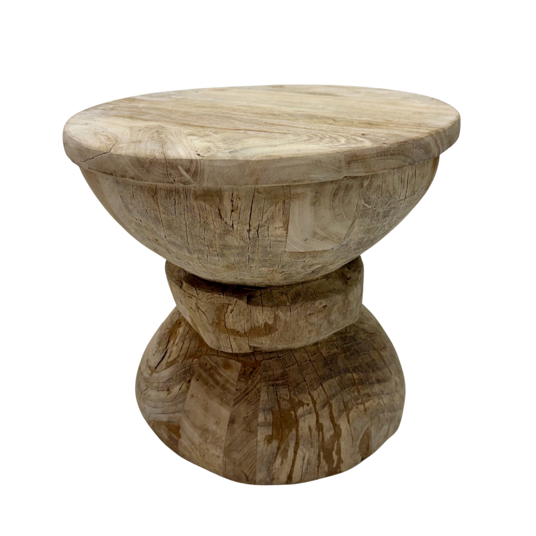 'Sahana' Vintage Indian Ukhali Stool