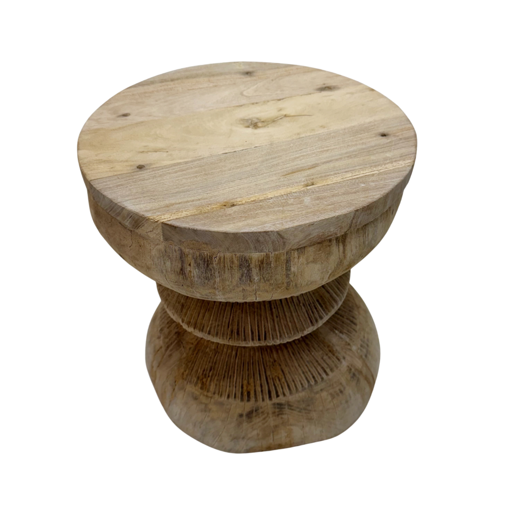 'Riva' Vintage Indian Ukhali Stool