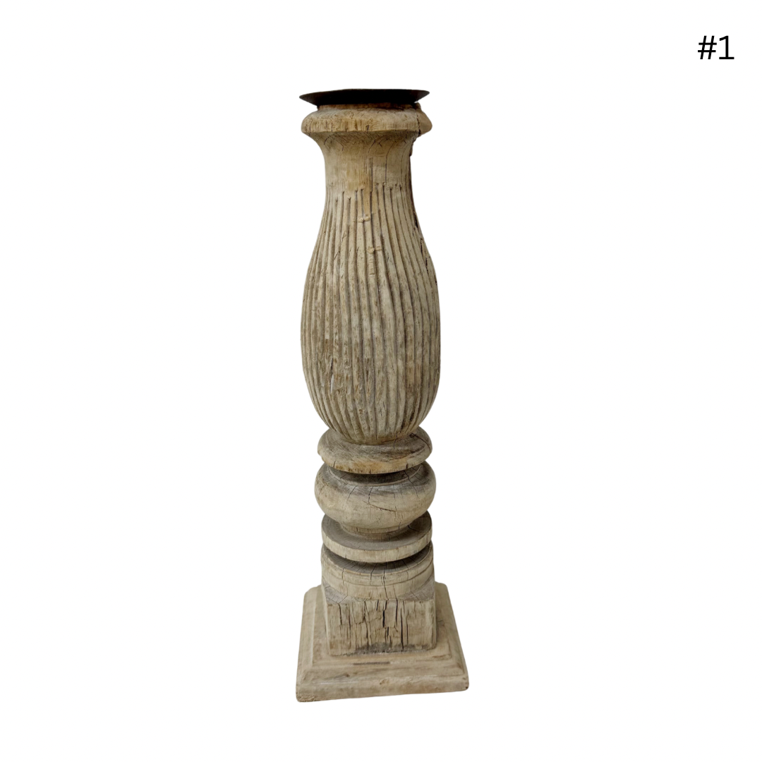 Vintage Indian Candle Stand