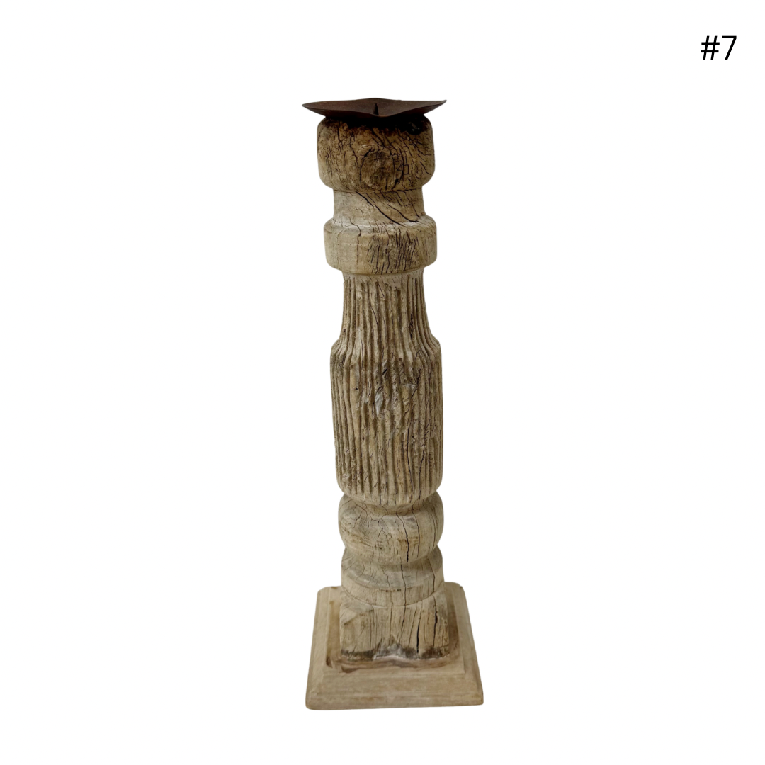 Vintage Indian Candle Stand