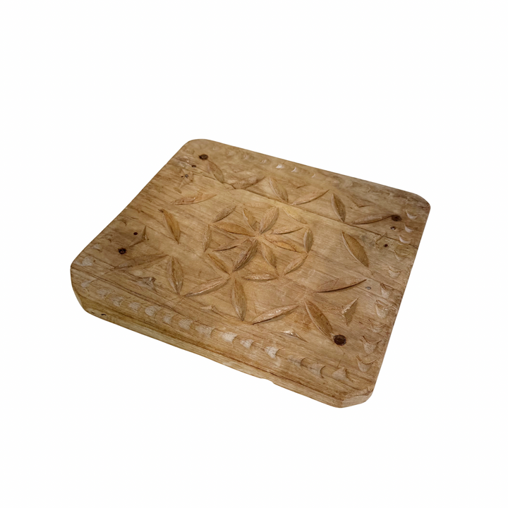 Vintage Indian Hand-Carved Bajot Board #1