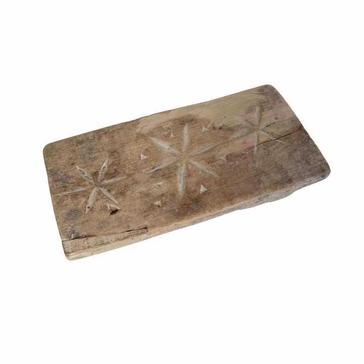 Vintage Indian Hand-Carved Bajot Board #3