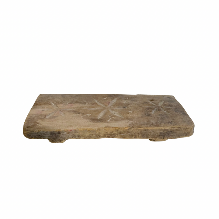 Vintage Indian Hand-Carved Bajot Board #3