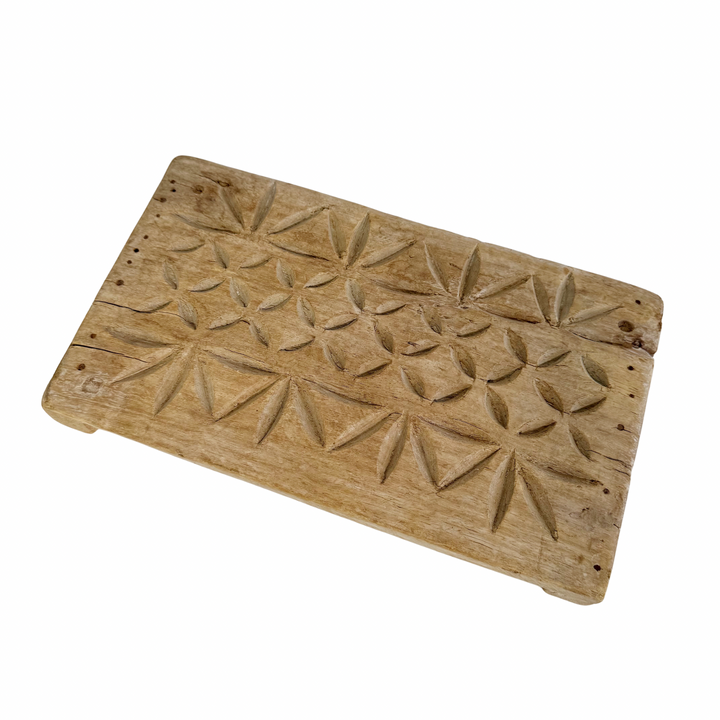 Vintage Indian Hand-Carved Bajot Board #5