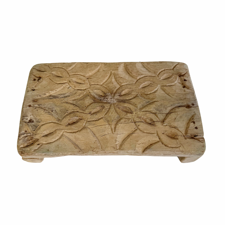 Vintage Indian Hand-Carved Bajot Board #6
