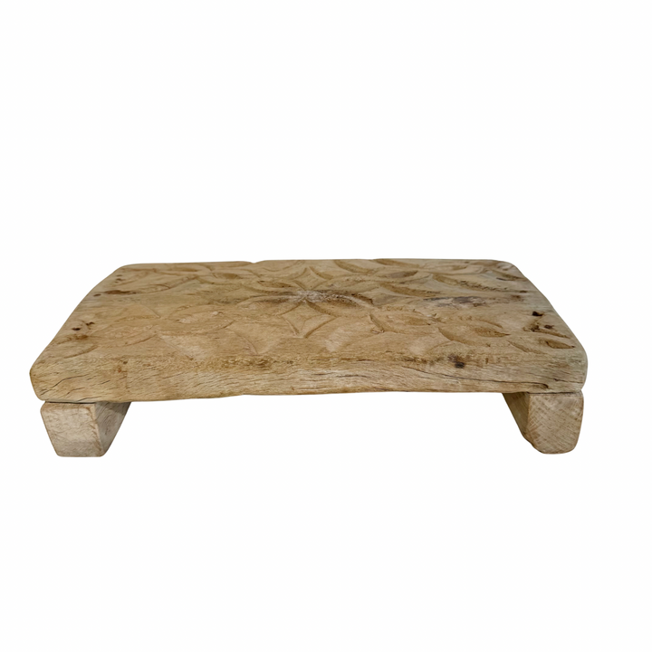 Vintage Indian Hand-Carved Bajot Board #6