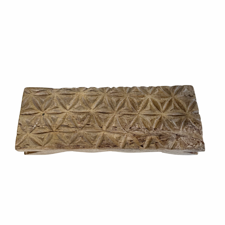 Vintage Indian Hand-Carved Bajot Board #7