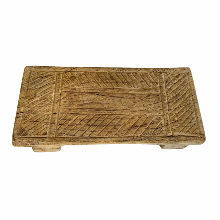 Vintage Indian Hand-Carved Bajot Board #8