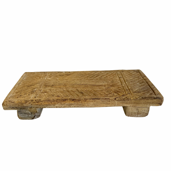 Vintage Indian Hand-Carved Bajot Board #8