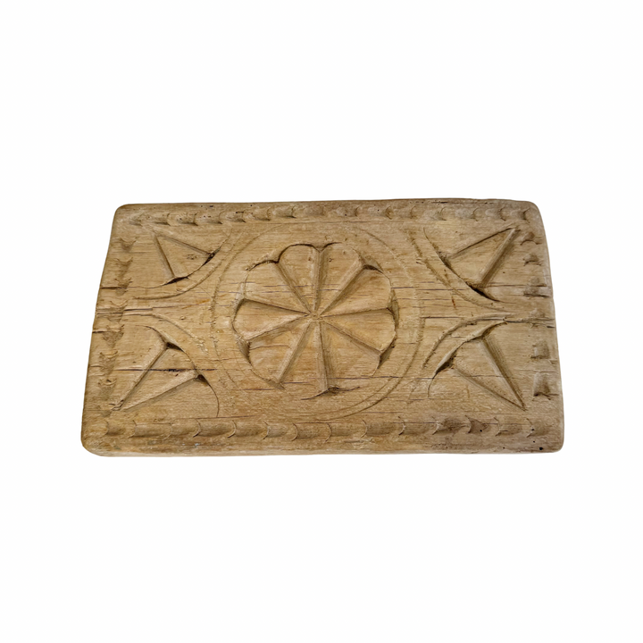 Vintage Indian Hand-Carved Bajot Board #10