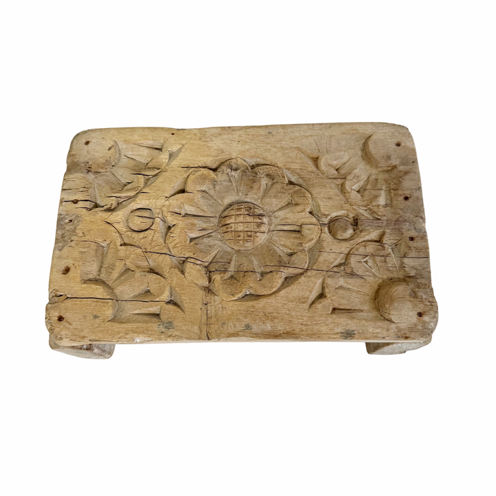 Vintage Indian Hand-Carved Bajot Board #11