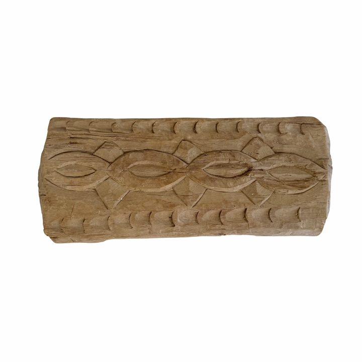 Vintage Indian Hand-Carved Bajot Board #13