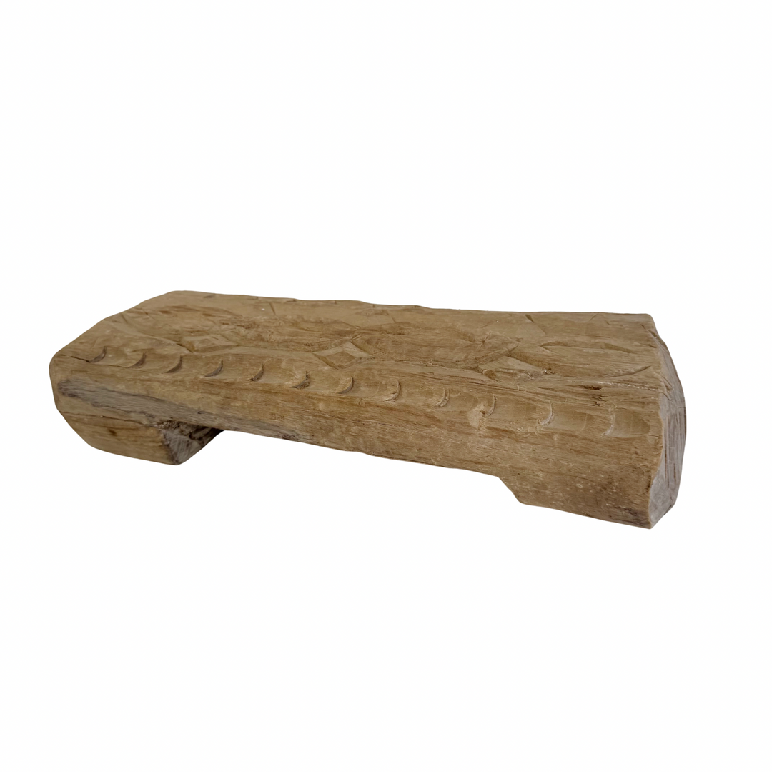 Vintage Indian Hand-Carved Bajot Board #13