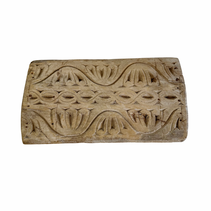 Vintage Indian Hand-Carved Bajot Board #14