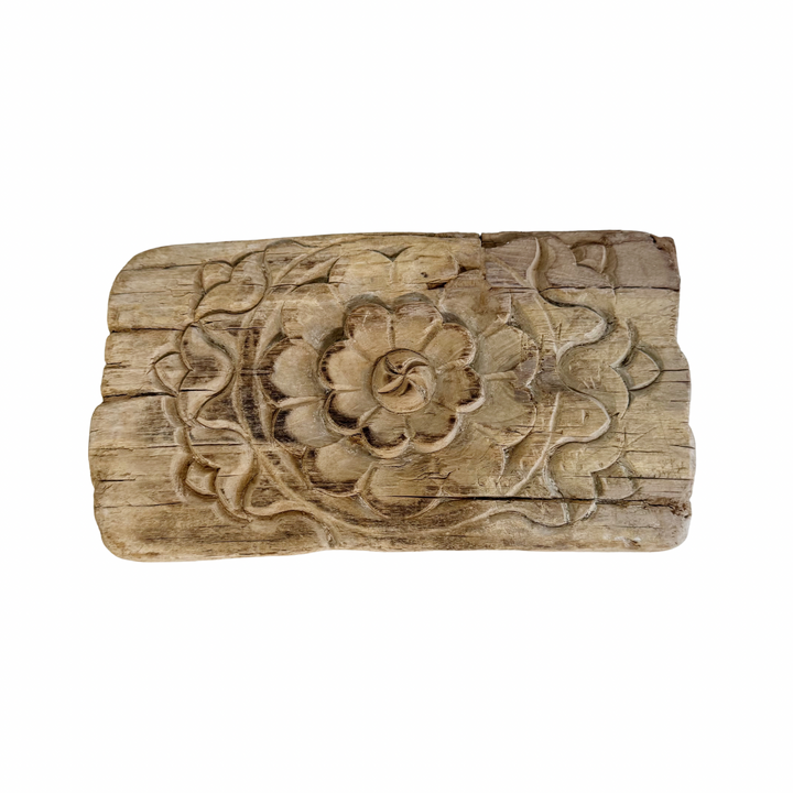 Vintage Indian Hand-Carved Bajot Board #15