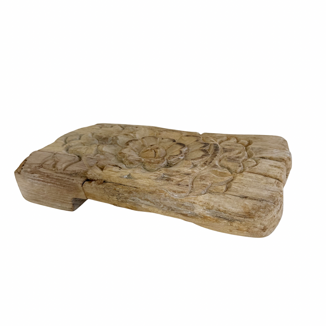 Vintage Indian Hand-Carved Bajot Board #15