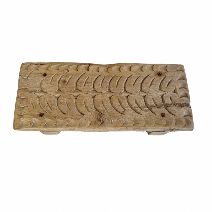 Vintage Indian Hand-Carved Bajot Board #18
