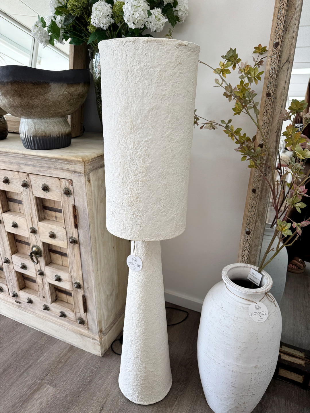 'Ossa' Floor Lamp - Ivory