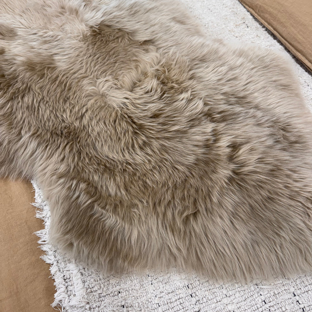 Rug Long Wool 105cm - Butterscotch