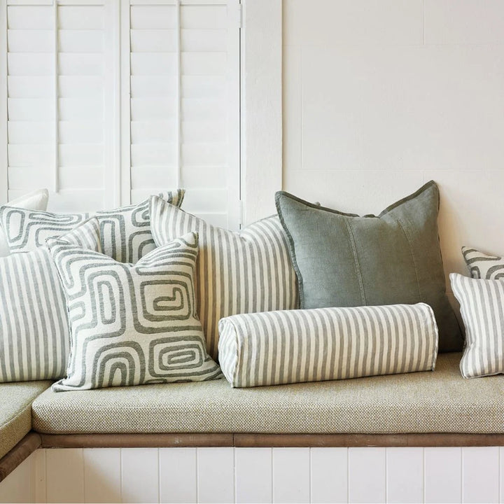 Wander Cushion - White/Pistachio 60x60cm
