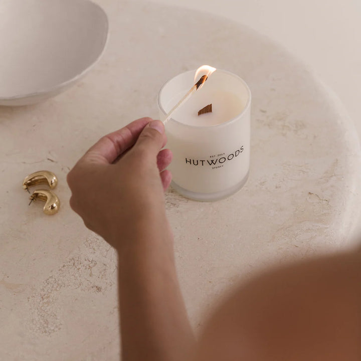 Wild Jasmine & Sandalwood Candle - Hutwoods