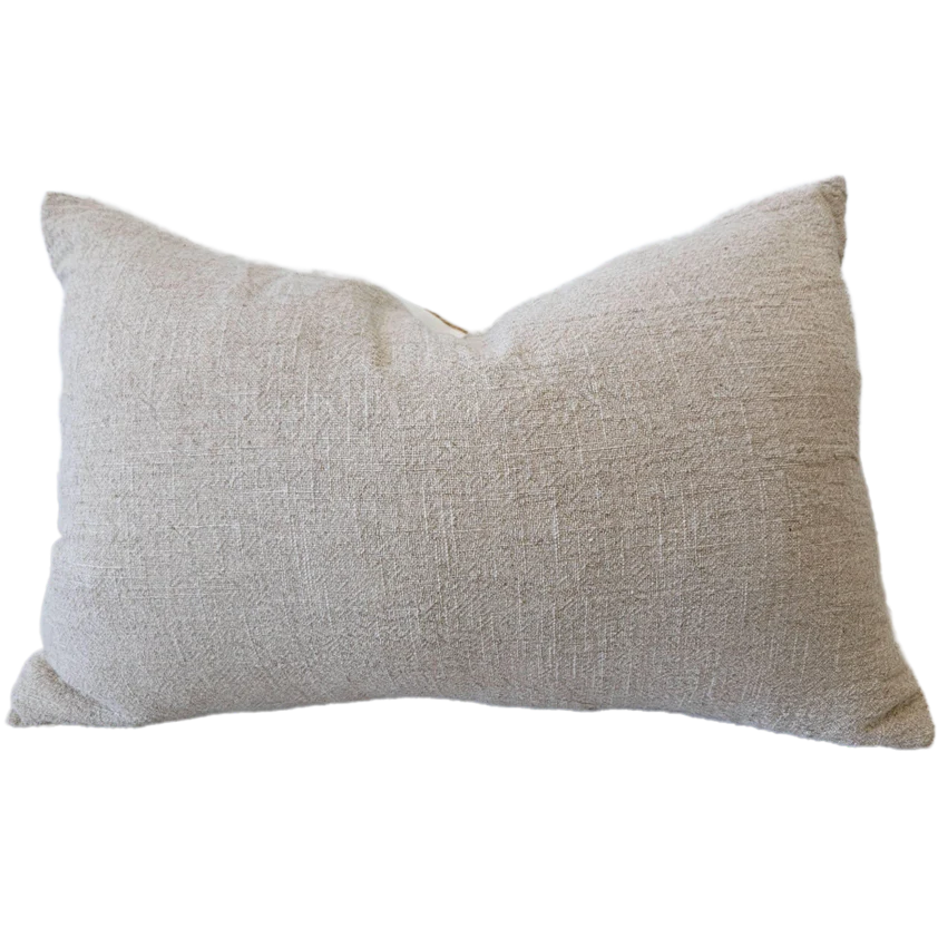 Pisa Cushion Linen with Jute Embroidery 40x60cm