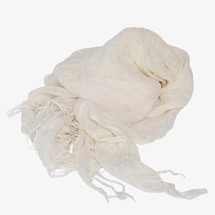 Aira Linen Throw - Off White 130x200cm
